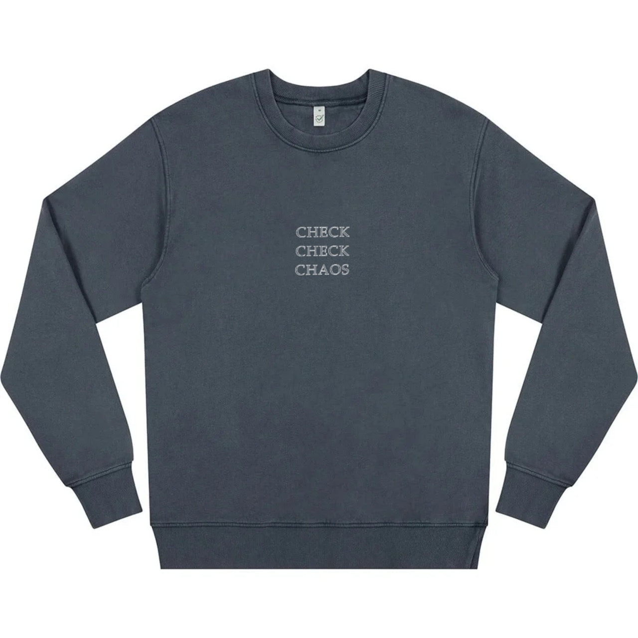"Check Check Chaos" Unisex Loose-Fit Sweatshirt
