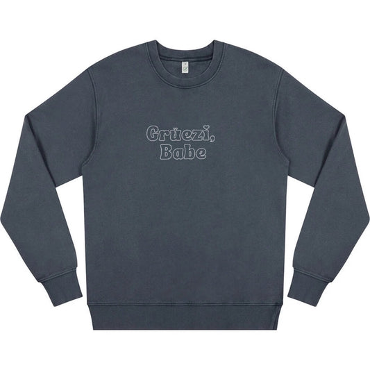 "Grüezi, Babe" Unisex Loose-Fit Sweatshirt