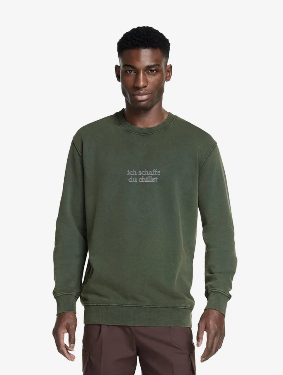 "Ich schaffe du chillst" Unisex Loose-Fit Sweatshirt